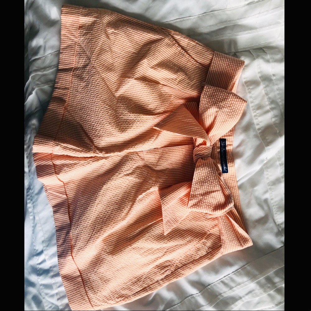 Lauren James seersucker Bow Shorts